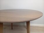 Ąžuolinis apvalus stalas beicas Milesija BTX4004