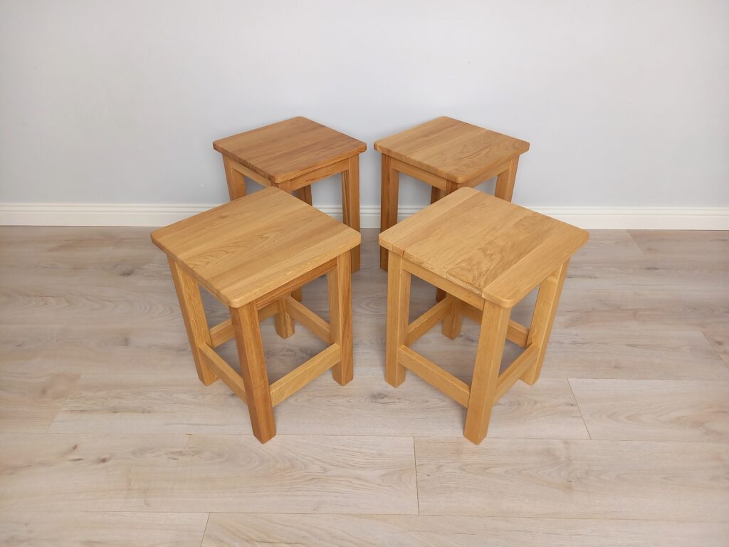 Komplektas Ąžuolinė Pastiprinta taburetė 4 vnt_main